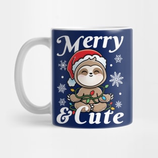 Christmas Sloth Merry & Cute Mug